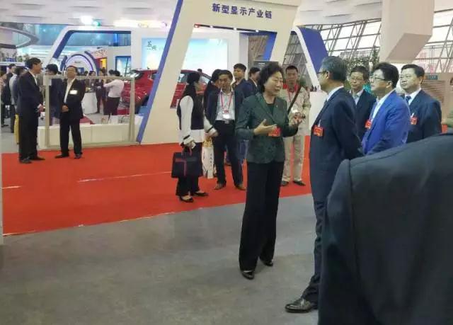 安徽省委書記李錦斌，代省長李國英一行蒞臨躍迪集團(tuán)旗下安達(dá)爾汽車展位參觀指導(dǎo)