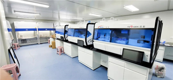 日檢20萬(wàn)人—躍迪核酸檢測(cè)實(shí)驗(yàn)室10天建成，調(diào)試完畢即將投入使用